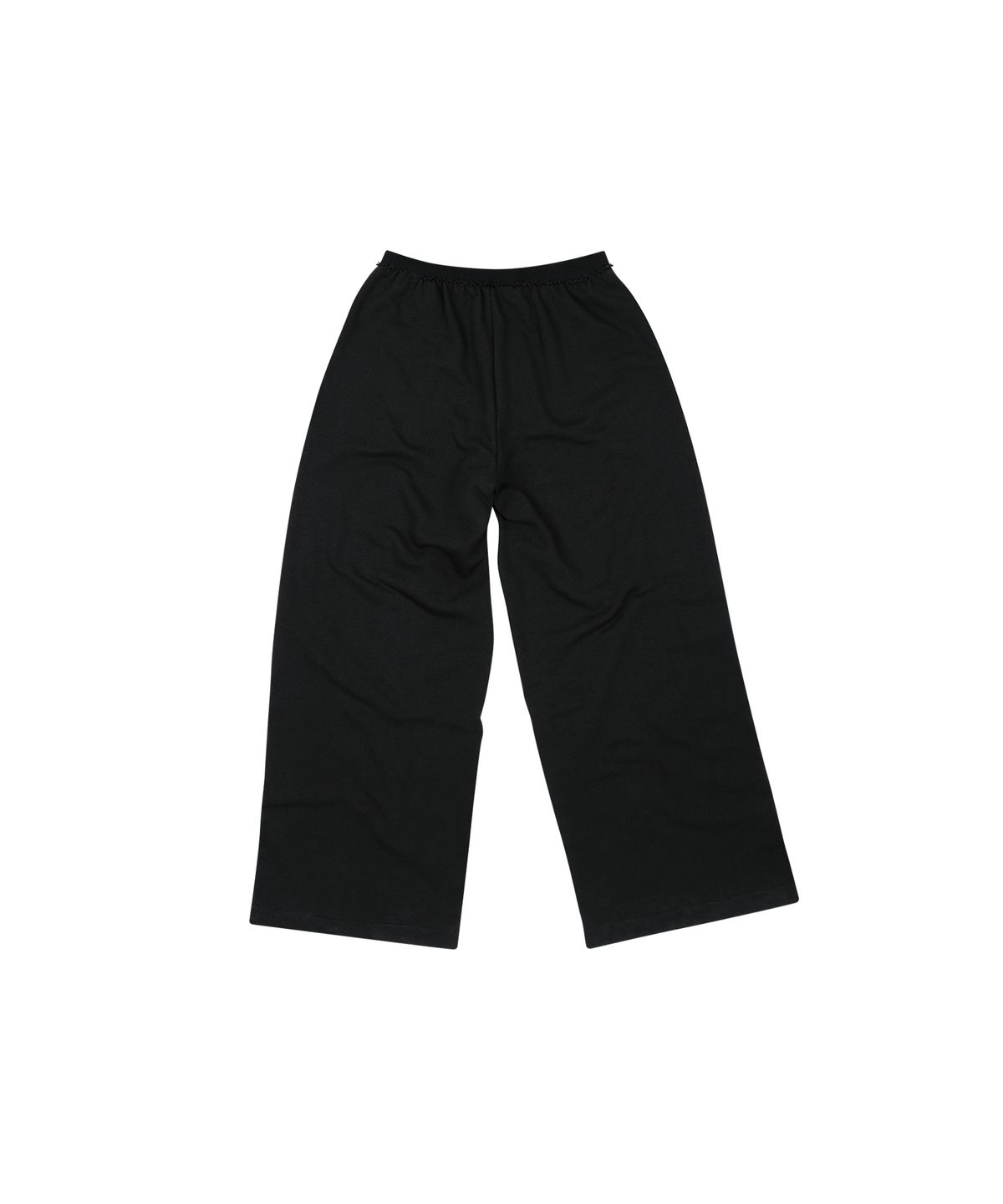 도그마 엑스(DOGMA EHKS) RAW EDGE WIDE SWEAT PANTS BLACK