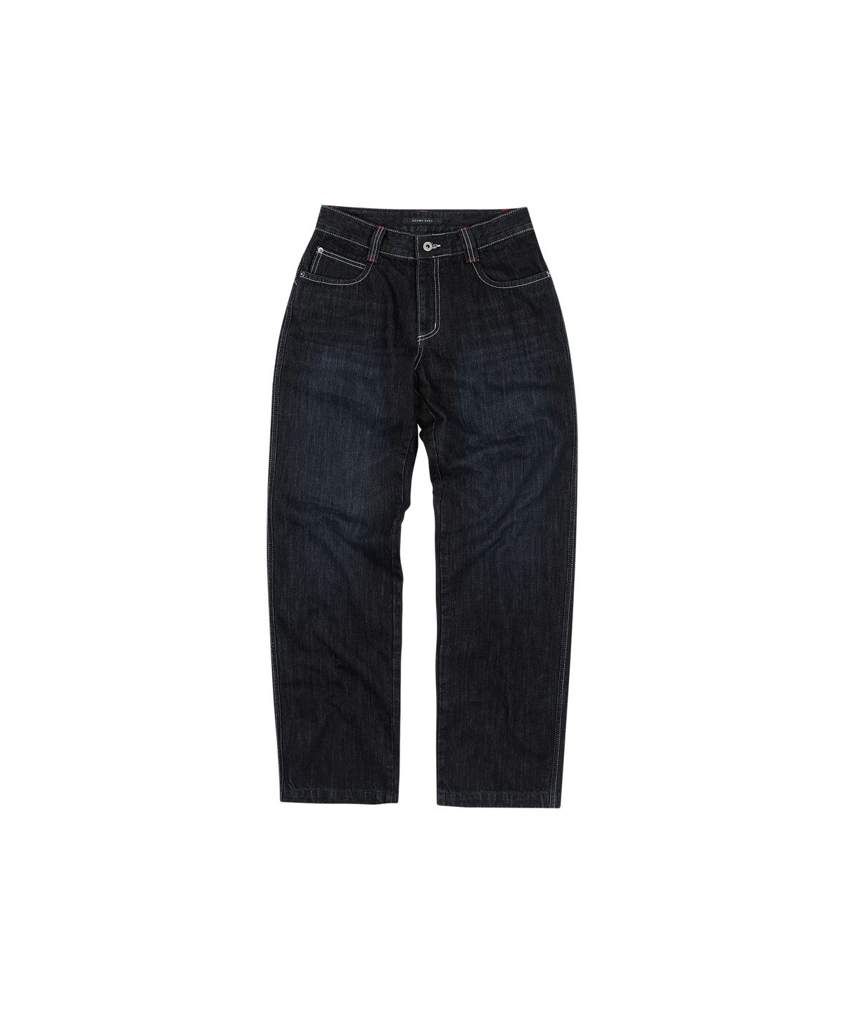 도그마 엑스(DOGMA EHKS) DGMA PATCHED SEMI BAGGY DENIM PANTS DARK INDIGO