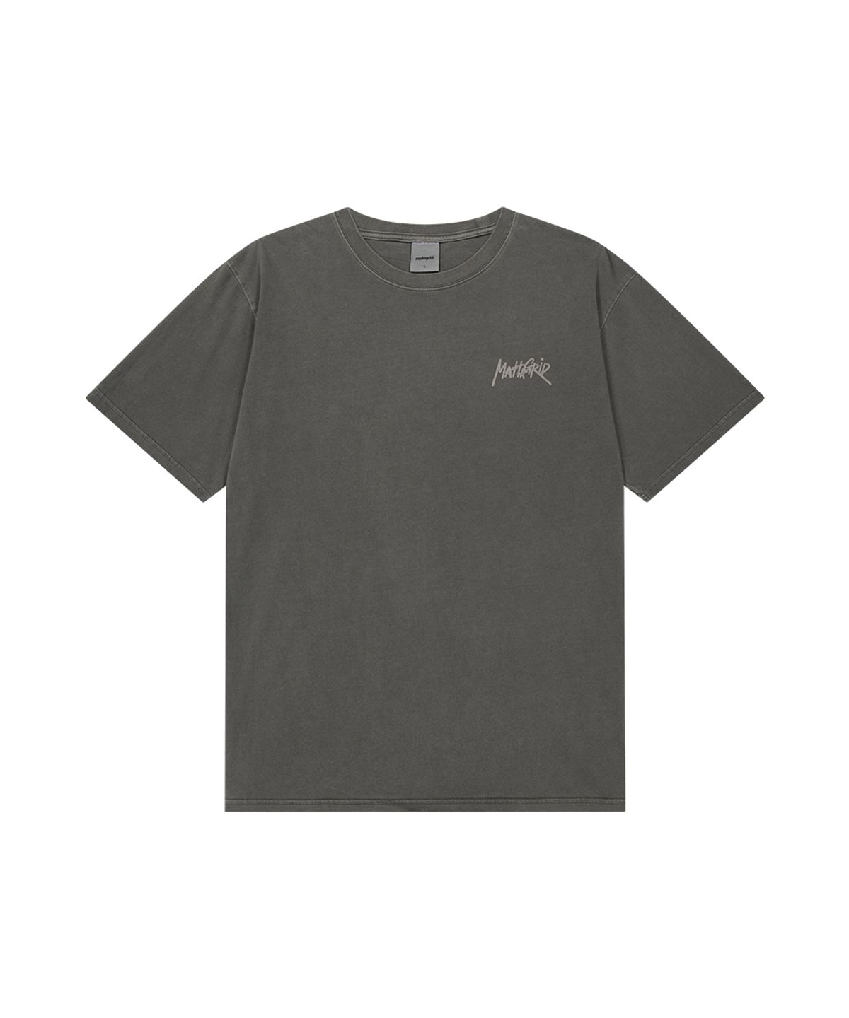 마하그리드(MAHAGRID) PIGMENT GRAFFITI LOGO TEE CHARCOAL(MG2GMMT507A)