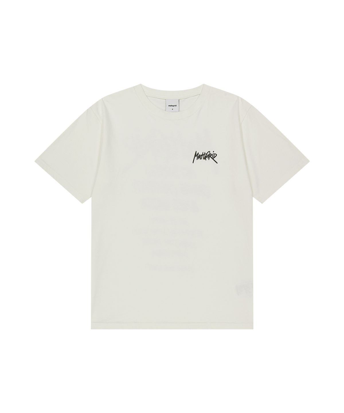 마하그리드(MAHAGRID) PIGMENT GRAFFITI LOGO TEE IVORY(MG2GMMT507A)