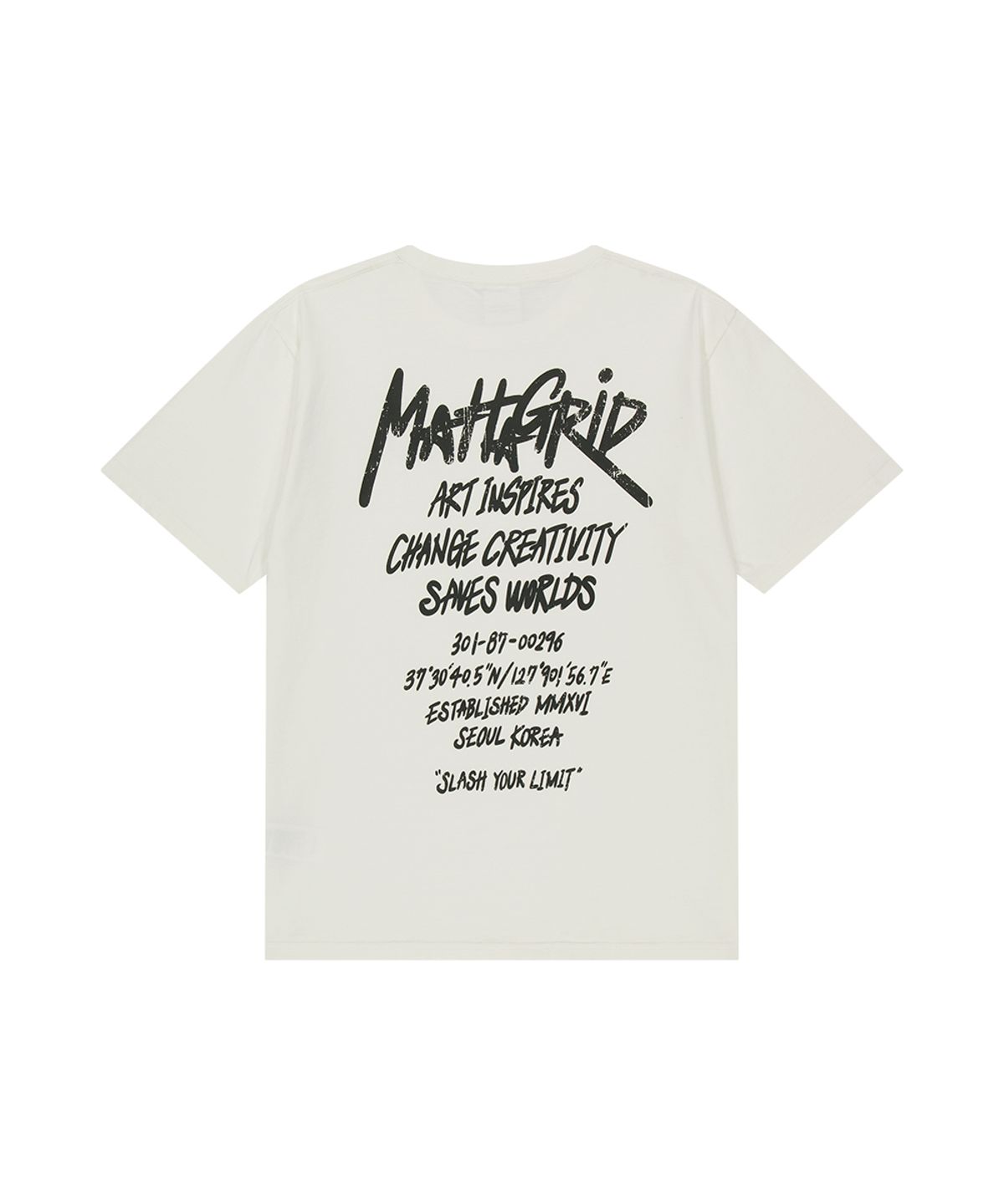 마하그리드(MAHAGRID) PIGMENT GRAFFITI LOGO TEE IVORY(MG2GMMT507A)