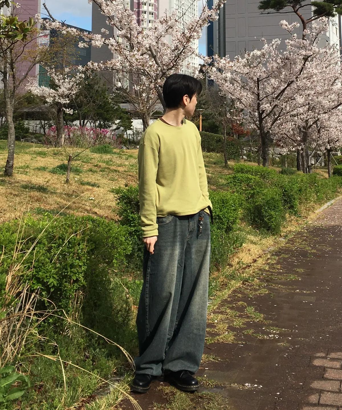 노든(NODEN) 와플 라운드 크롭 롱슬리브 - 5COLOR