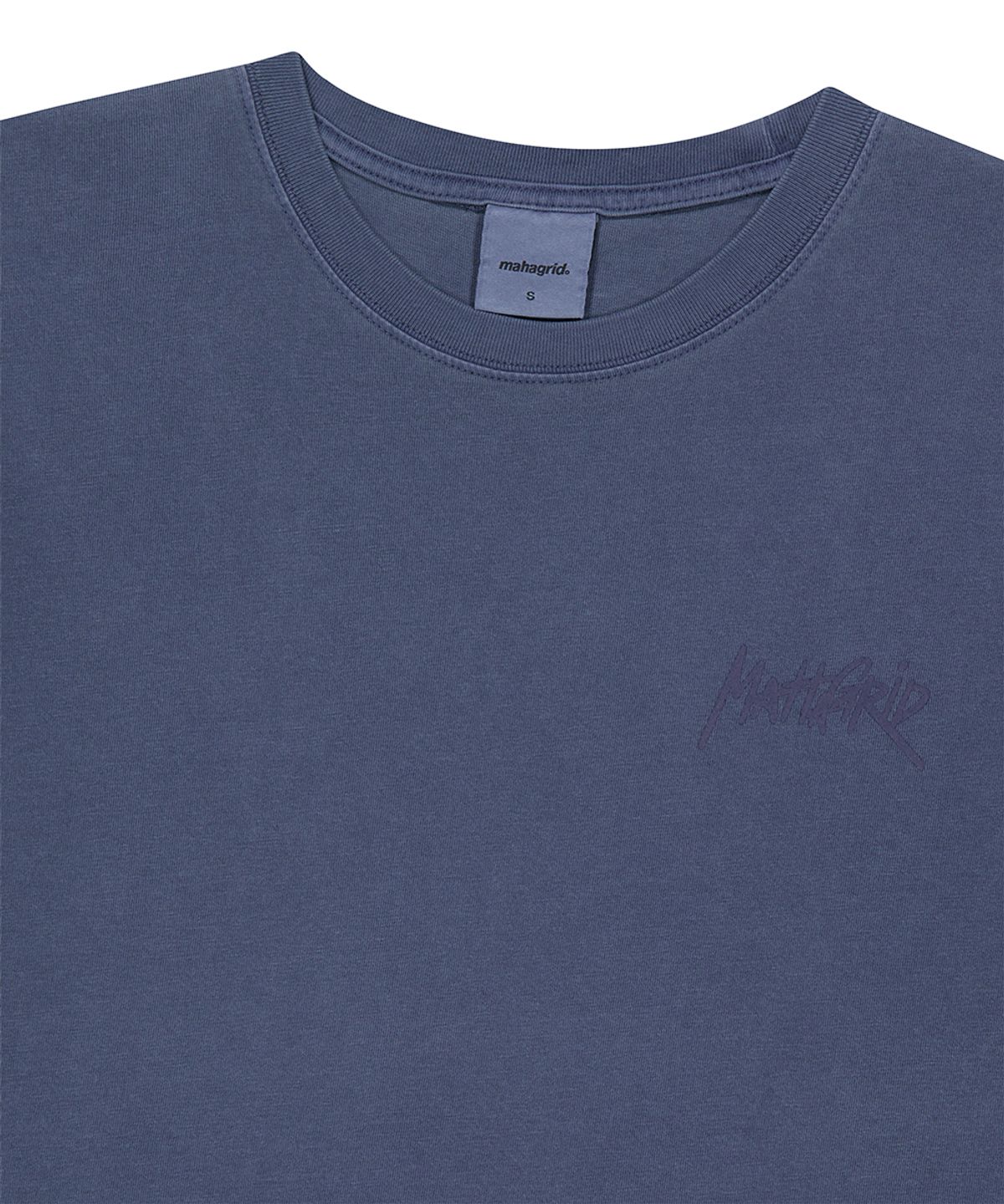 마하그리드(MAHAGRID) PIGMENT RAT GRAFFITI LOGO TEE BLUE(MG2GMMT510A)