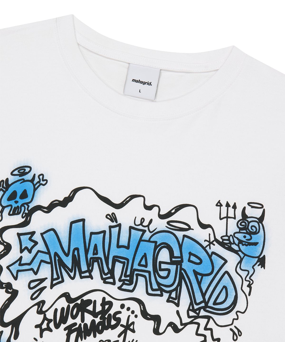 마하그리드(MAHAGRID) DEVILS DOODLE TEE WHITE(MG2GMMT519A)