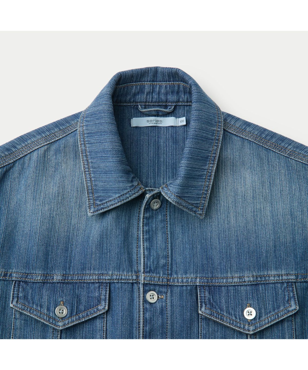 시리즈(SERIES) 조직감 데님 아우터셔츠 SASFM26221INX
