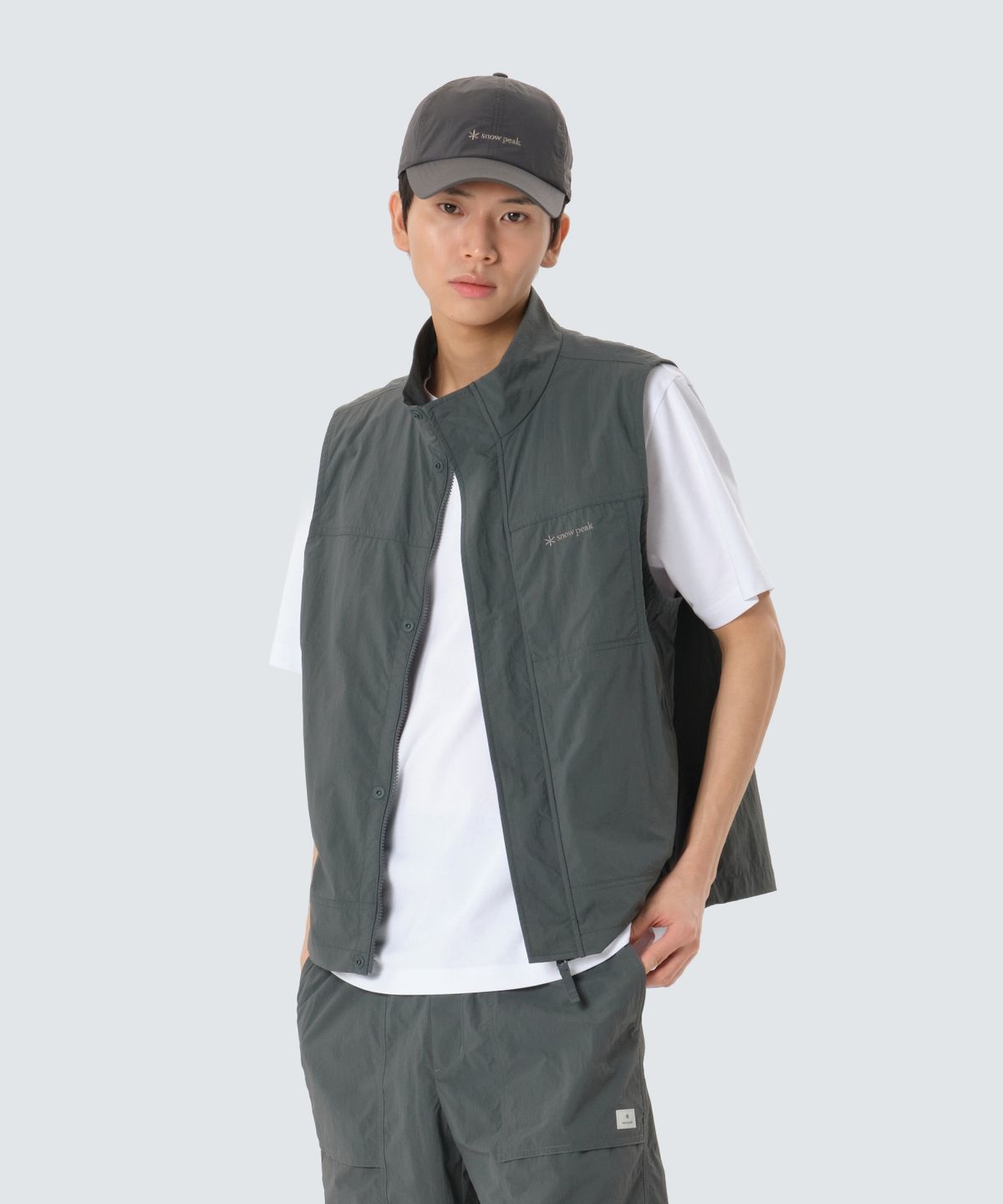 스노우피크 어패럴(SNOWPEAK APPAREL) 타슬란 스탠드넥 베스트 (S26MMLVE50) Urban Green