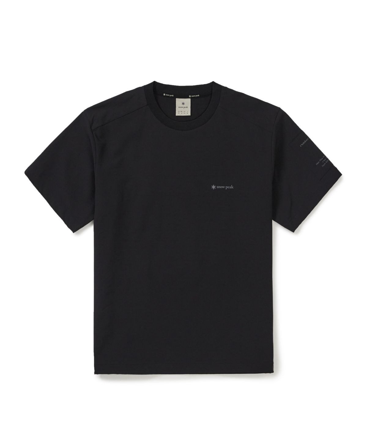 스노우피크 어패럴(SNOWPEAK APPAREL) 라고 반팔 티셔츠 (S26MMTTS26) Black