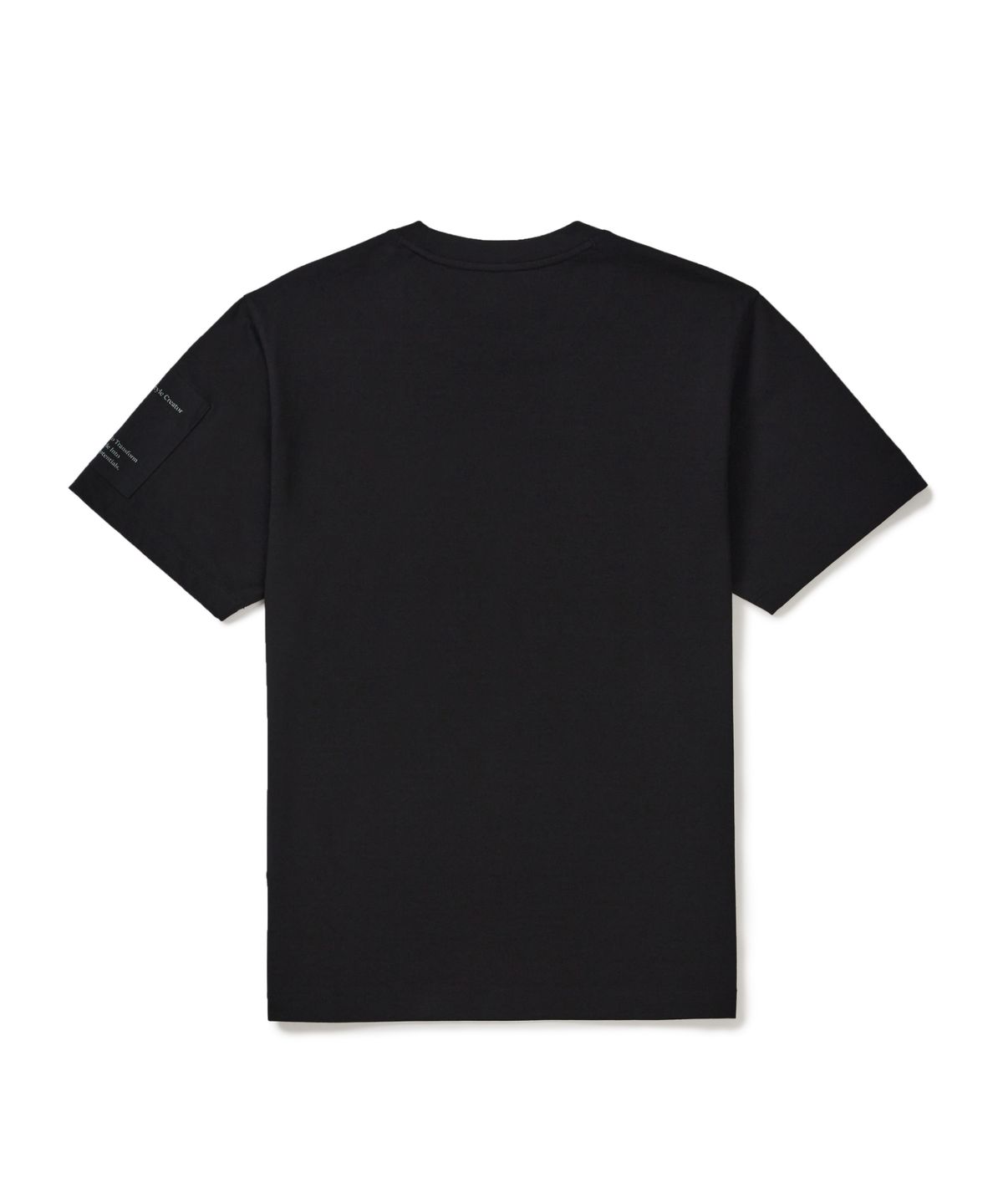 스노우피크 어패럴(SNOWPEAK APPAREL) 에어로쿨 소매 우븐 패치 반팔 티셔츠 (S26MMFTS28) Black