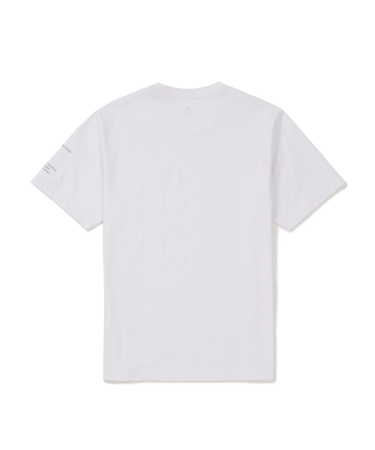 스노우피크 어패럴(SNOWPEAK APPAREL) 에어로쿨 소매 우븐 패치 반팔 티셔츠 (S26MMFTS28) White