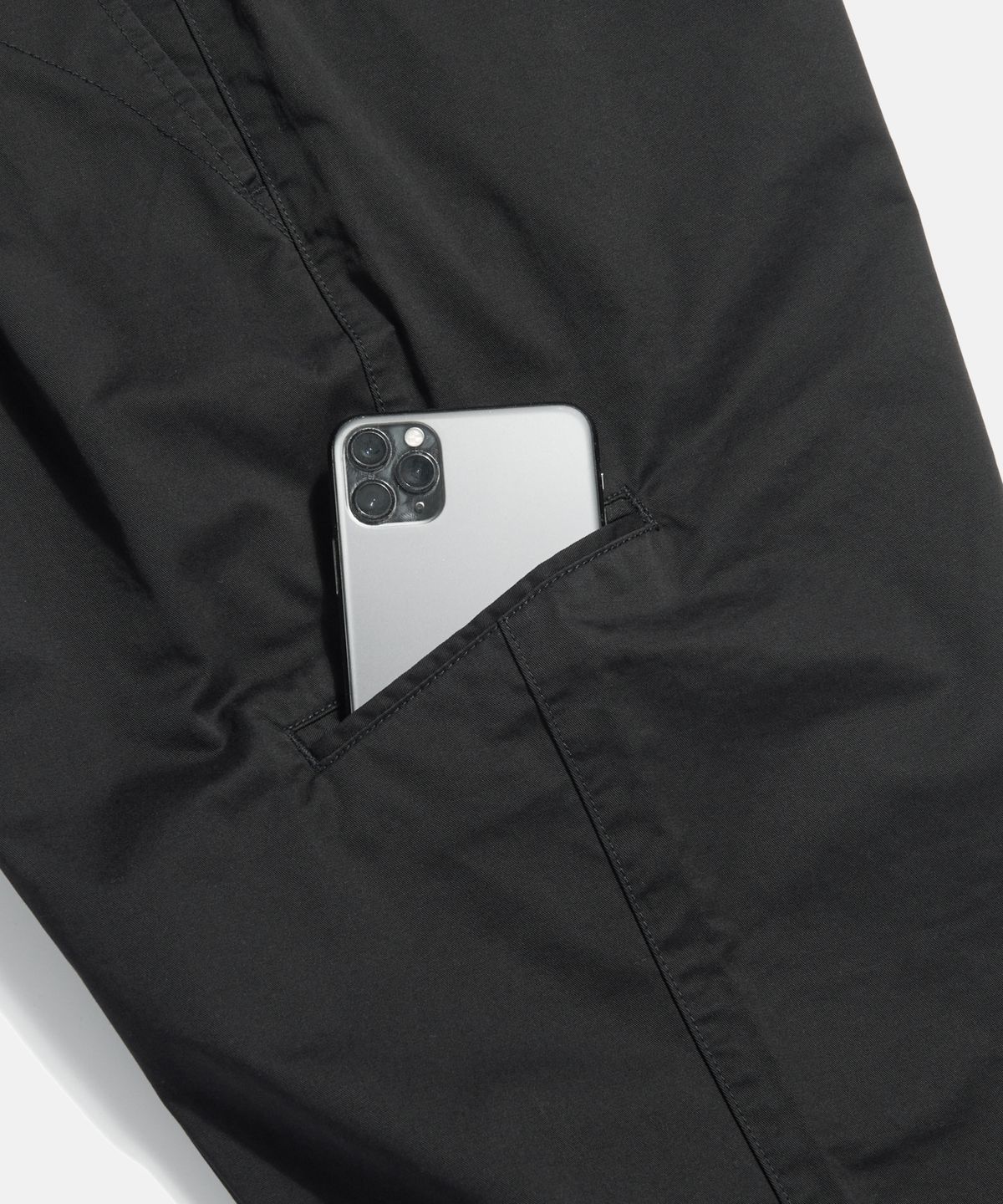 에스피오나지(ESPIONAGE) 2 Pleats Light Chino Pants Black