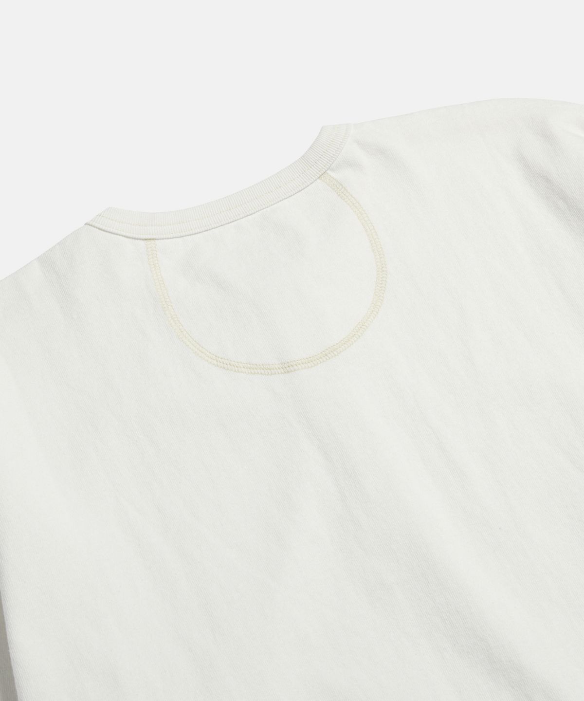에스피오나지(ESPIONAGE) Henley Neck Pocket L/S Tee Off White