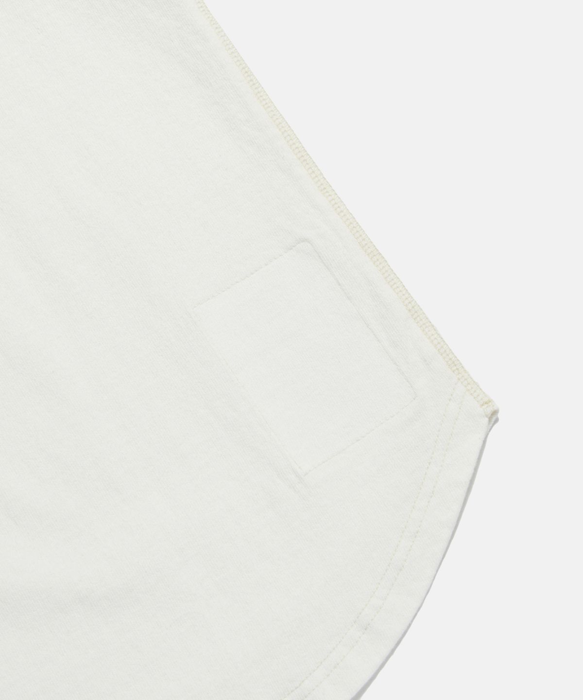 에스피오나지(ESPIONAGE) Henley Neck Pocket L/S Tee Off White