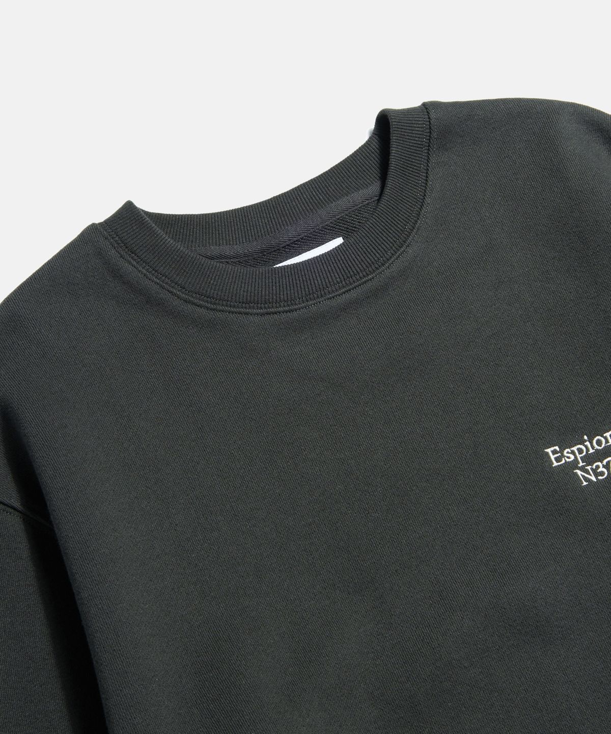 에스피오나지(ESPIONAGE) Minimal Logo VTG Sweatshirt Vintage Black