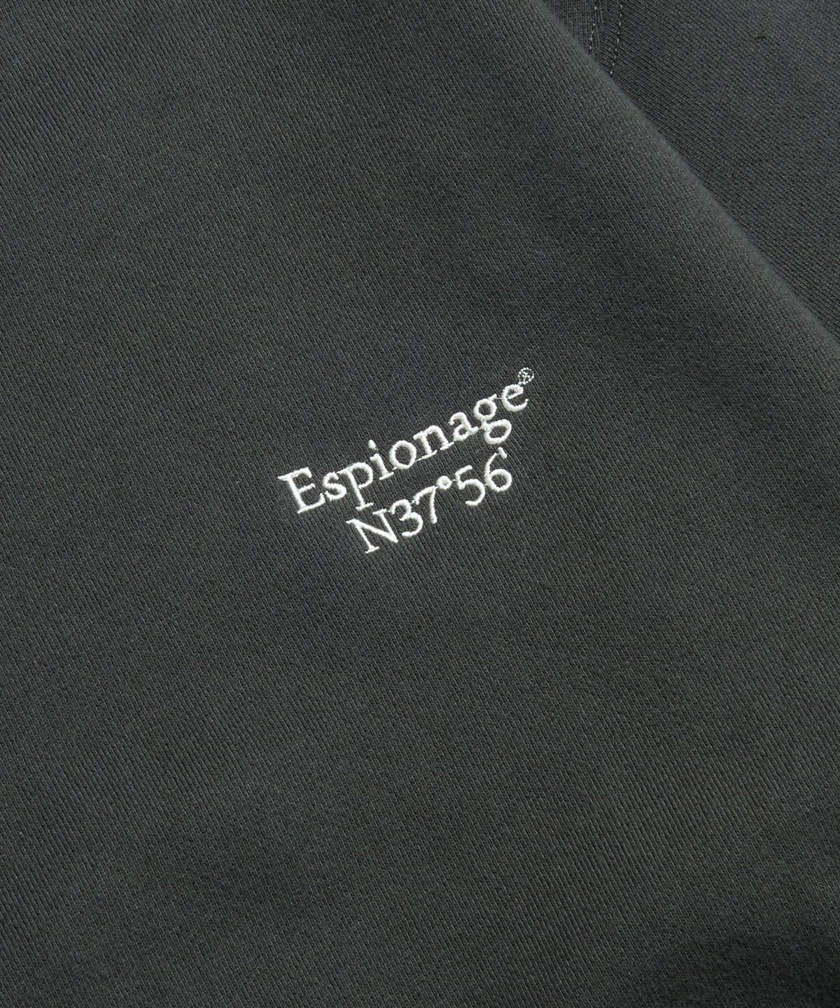 에스피오나지(ESPIONAGE) Minimal Logo VTG Sweatshirt Vintage Black