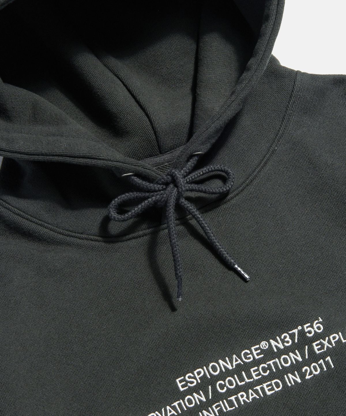 에스피오나지(ESPIONAGE) OCE Logo VTG Hoodie Vintage Black
