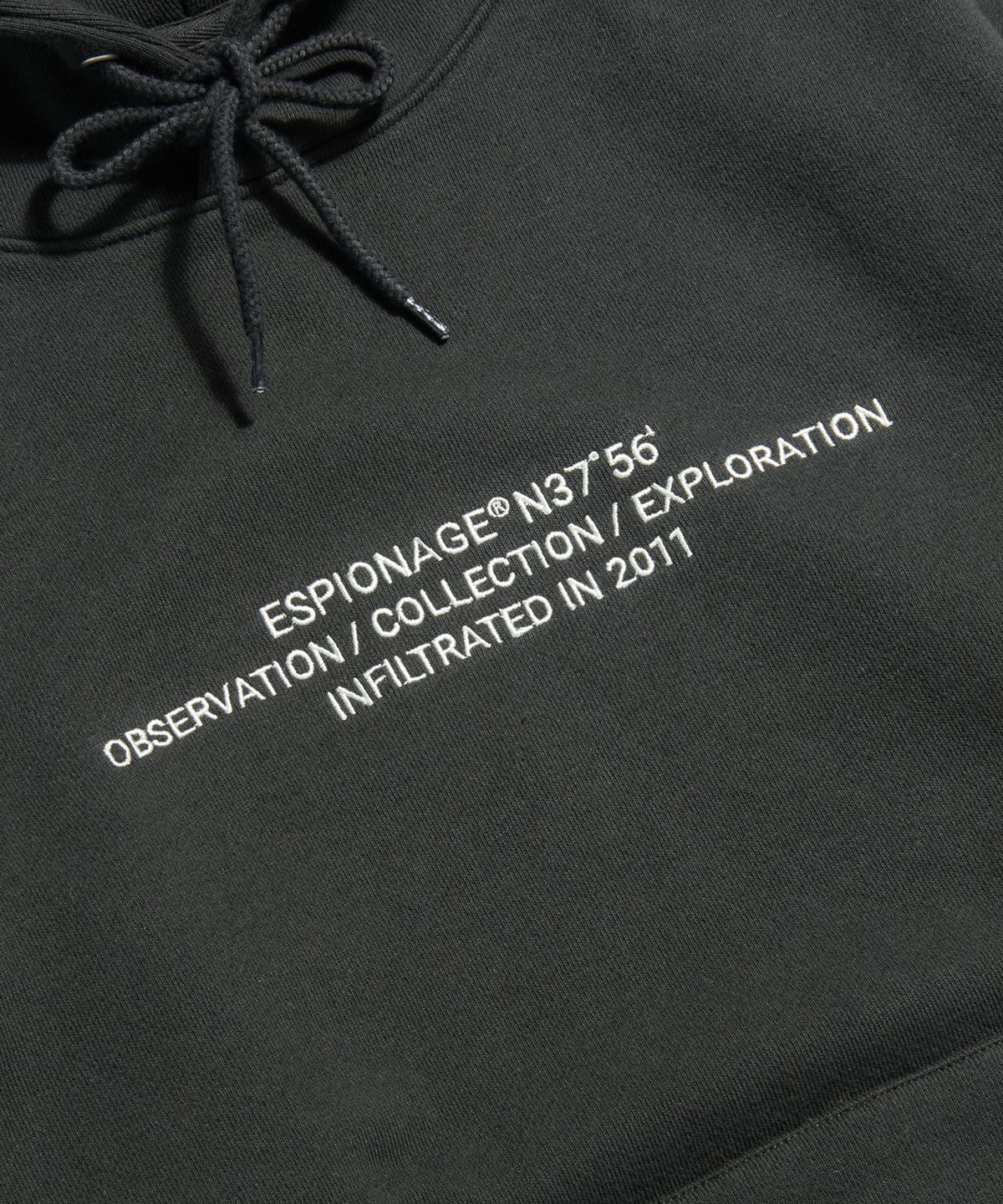 에스피오나지(ESPIONAGE) OCE Logo VTG Hoodie Vintage Black