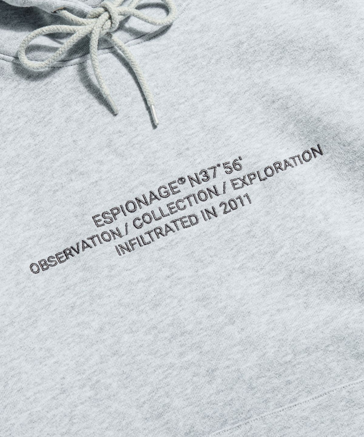 에스피오나지(ESPIONAGE) OCE Logo VTG Hoodie Grey