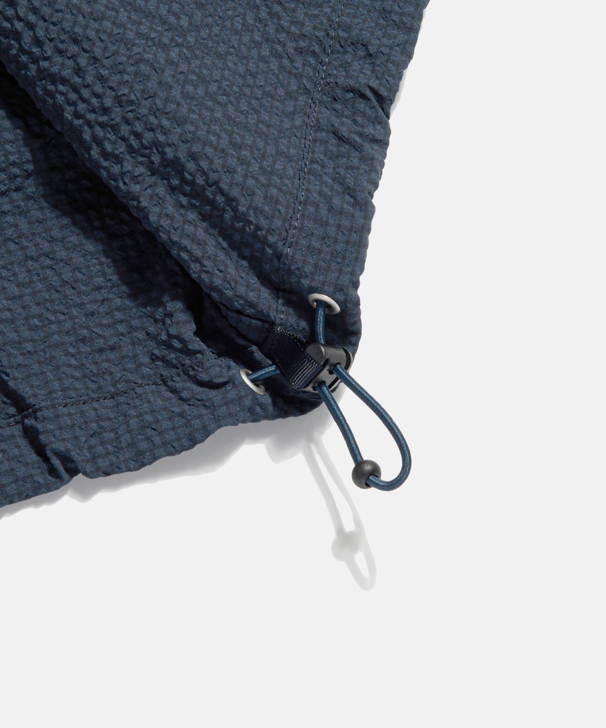 에스피오나지(ESPIONAGE) Grid Seersucker Outer Shirt Navy