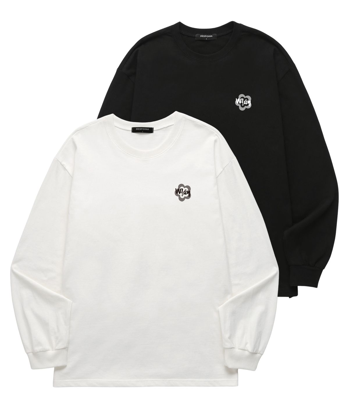 위씨(WISSY) Mini Mark 긴팔 티셔츠 (WLS036) 블랙