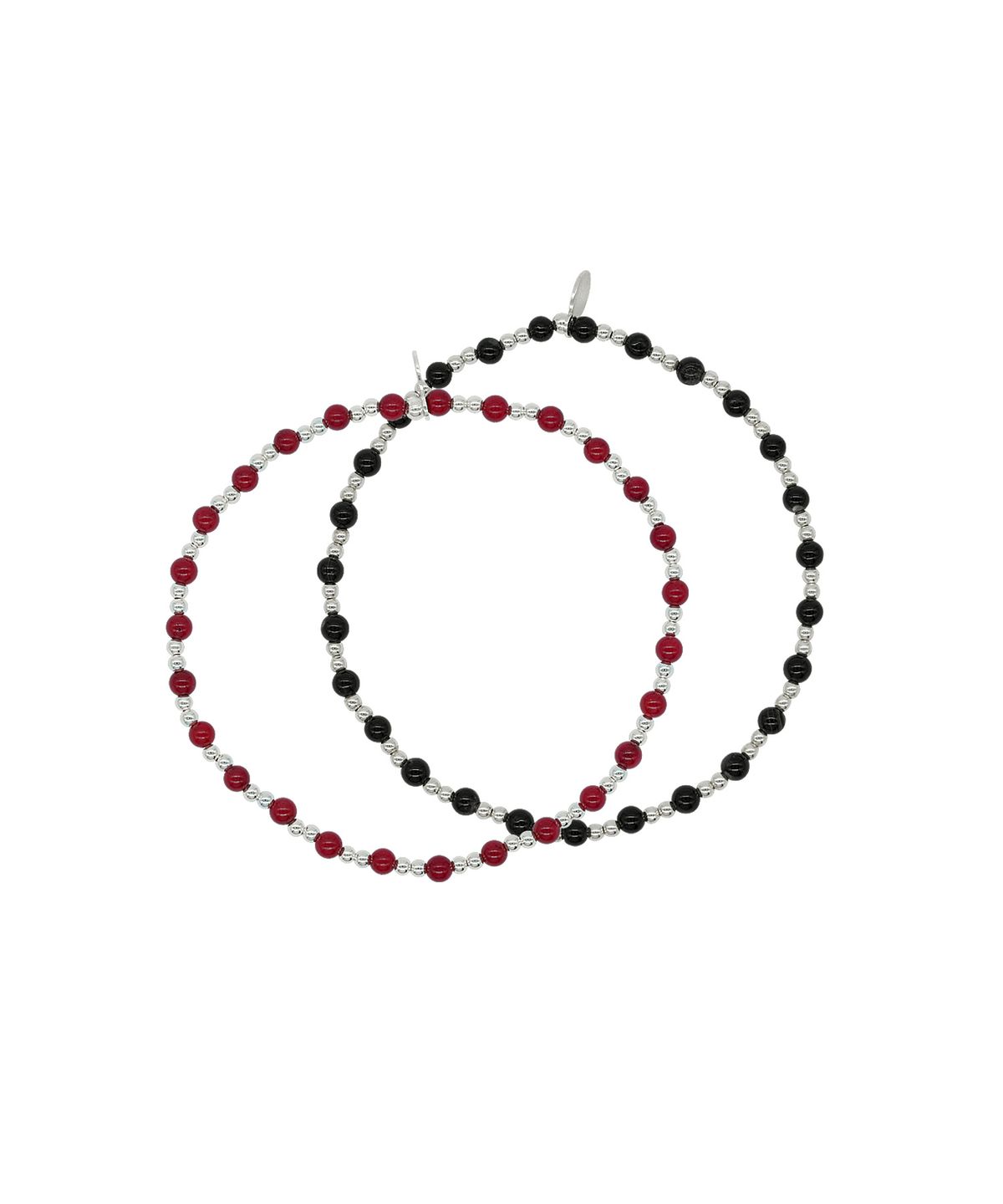 아이엠제이(IAMJ) [925 Silver] 듀오 비드 팔찌 (2colors)