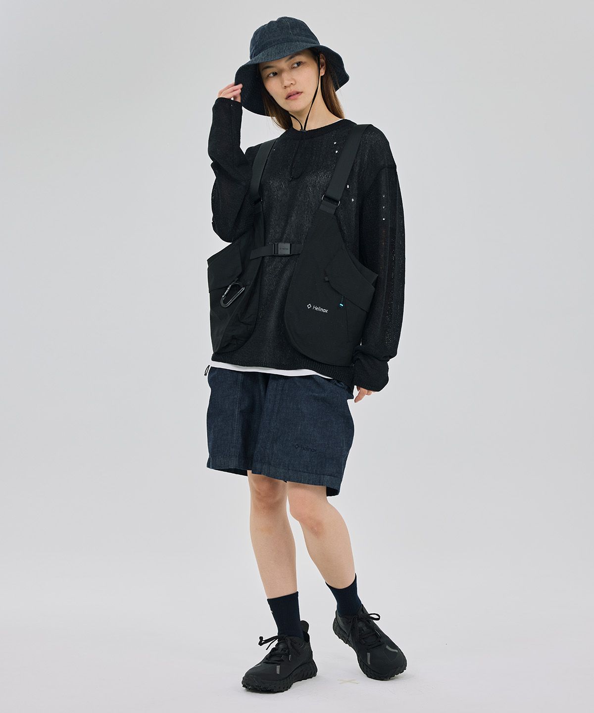 헬리녹스 웨어(HELINOX WEAR) 필드 데님 쇼츠_Navy