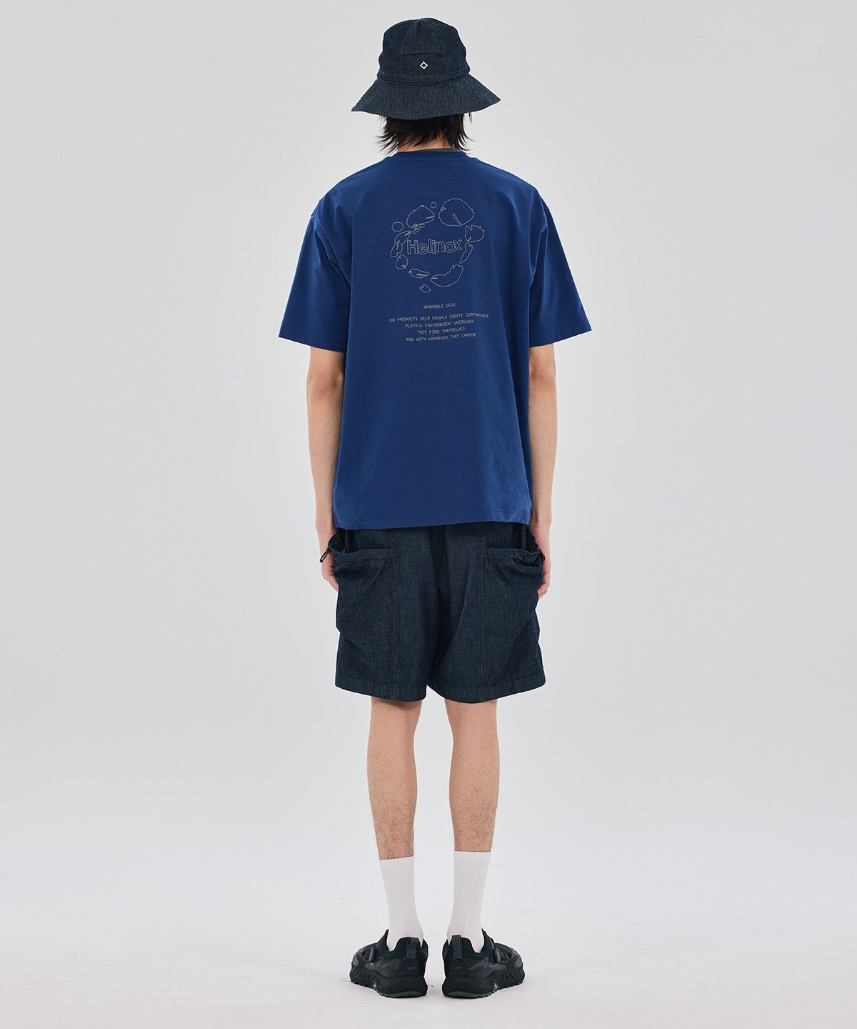 헬리녹스 웨어(HELINOX WEAR) 필드 데님 쇼츠_Navy