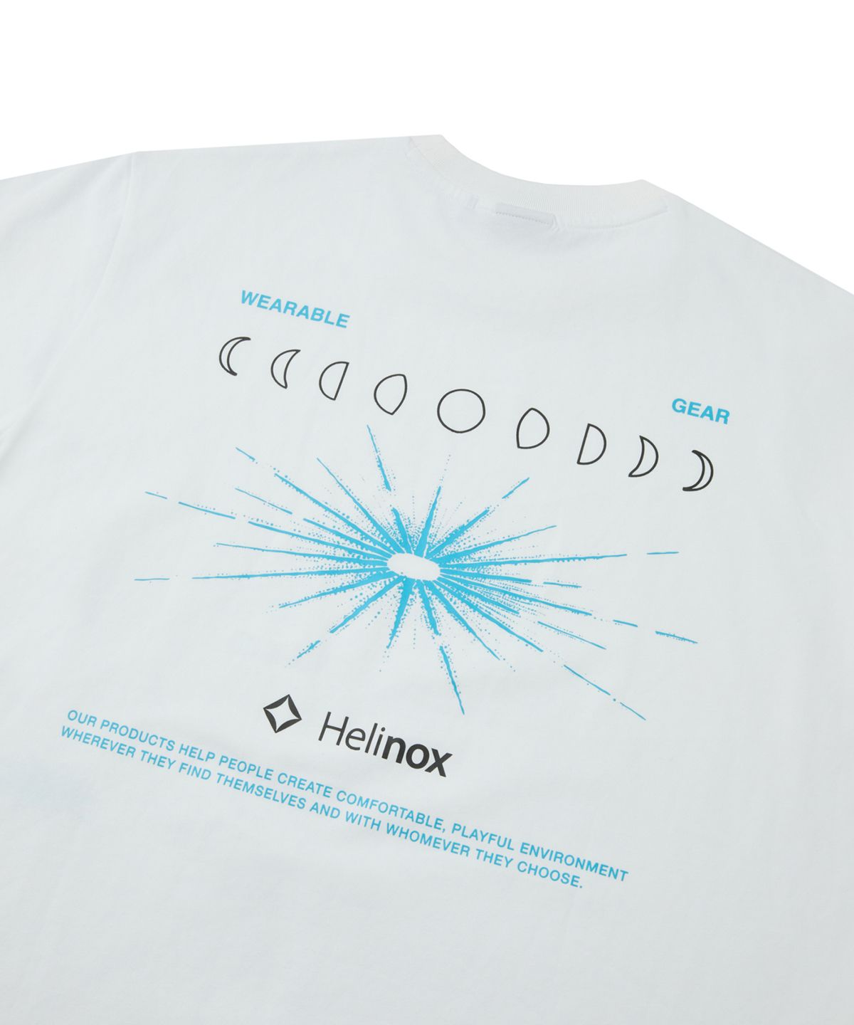 헬리녹스 웨어(HELINOX WEAR) 그래픽 반팔티셔츠_White