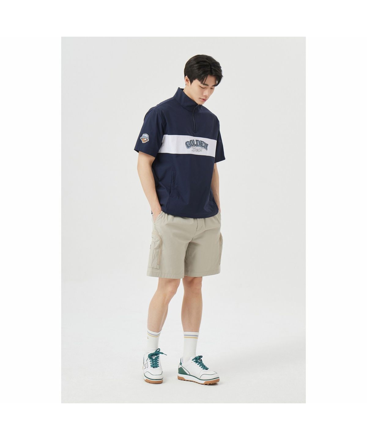 골든베어(GOLDEN BEAR) (M) Zipper Cargo Shorts G4PAM26241BEX