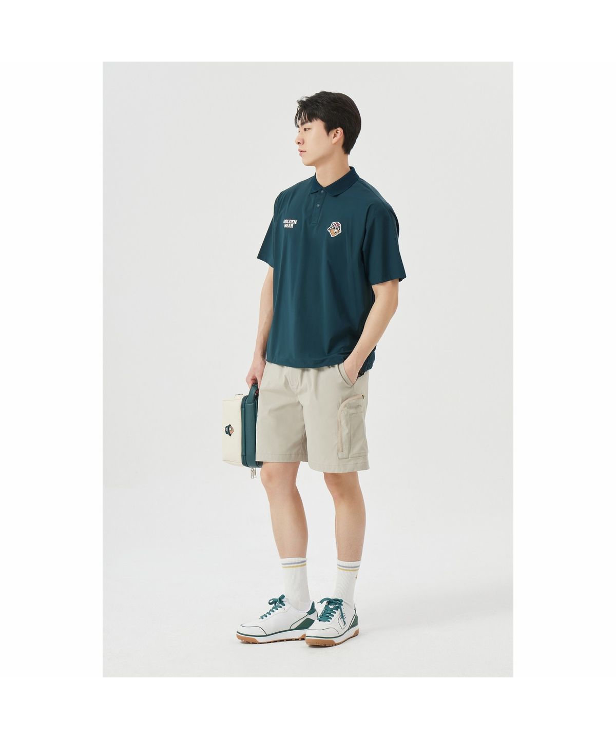 골든베어(GOLDEN BEAR) (M) Zipper Cargo Shorts G4PAM26241BEX