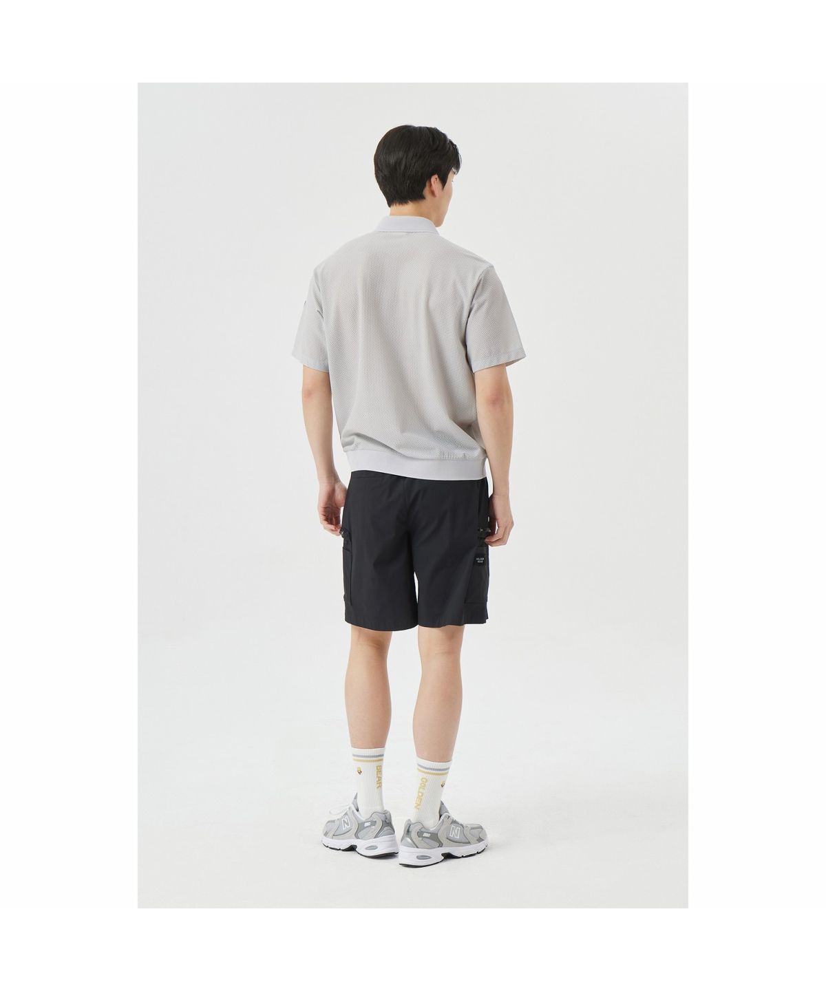 골든베어(GOLDEN BEAR) (M) Zipper Cargo Shorts G4PAM26241BKX