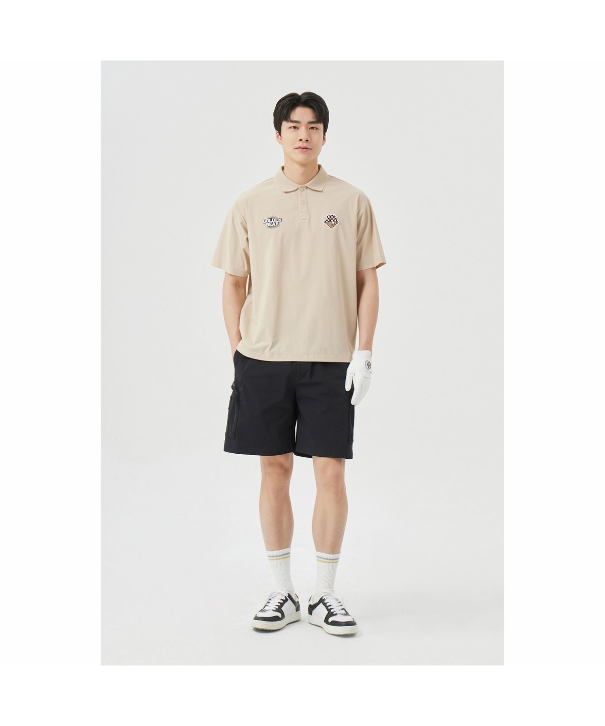 골든베어(GOLDEN BEAR) (M) Zipper Cargo Shorts G4PAM26241BKX