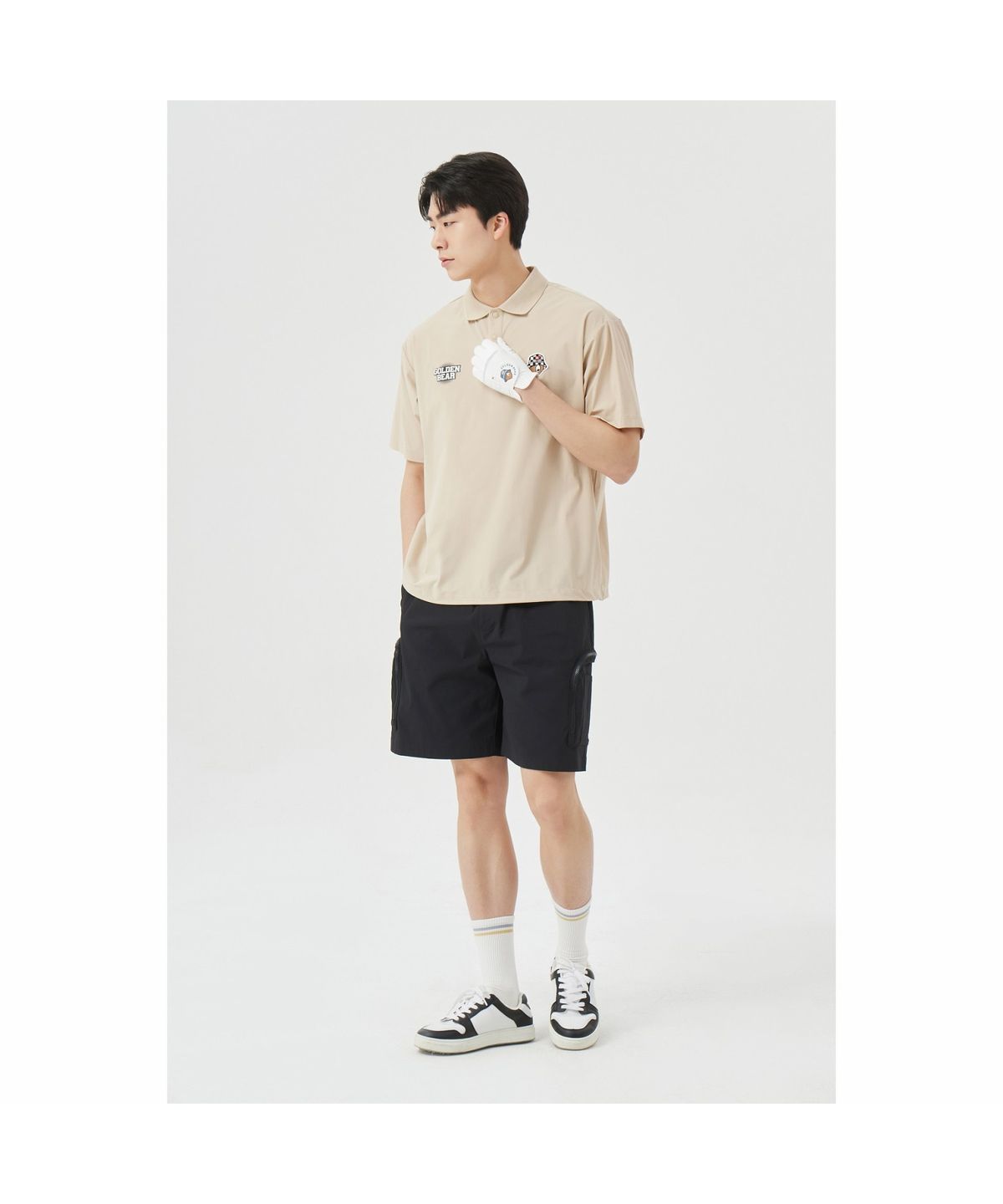골든베어(GOLDEN BEAR) (M) Zipper Cargo Shorts G4PAM26241BKX