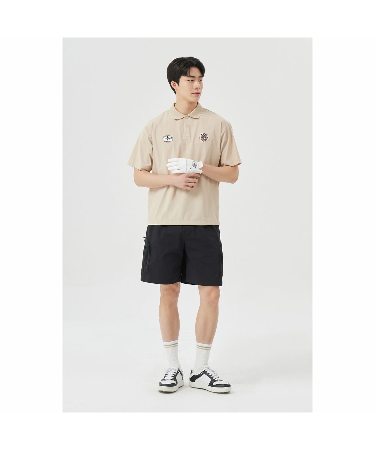 골든베어(GOLDEN BEAR) (M) Zipper Cargo Shorts G4PAM26241BKX
