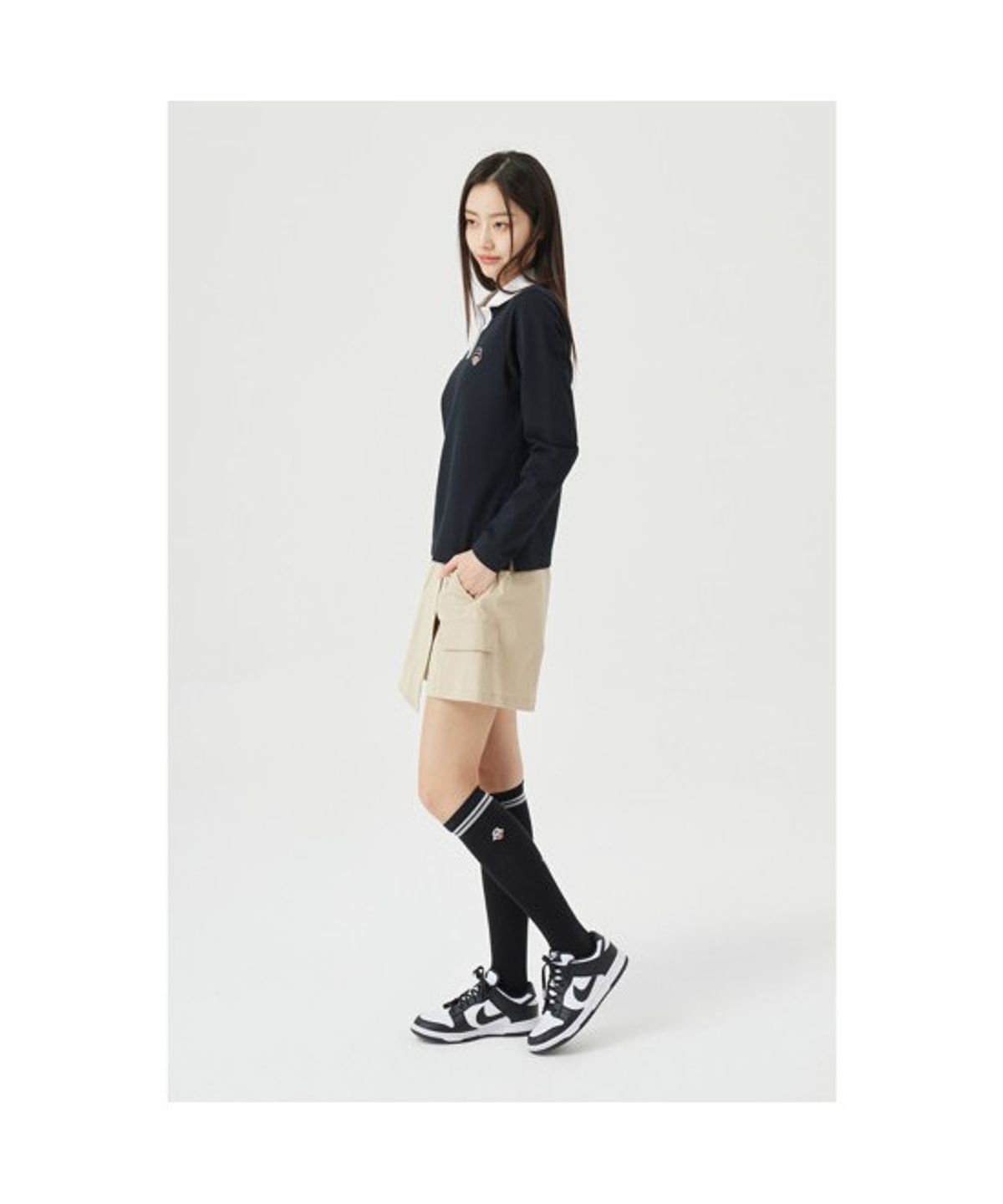 골든베어(GOLDEN BEAR) (W) Pocket Wrap Shorts G5PAM26311BEX