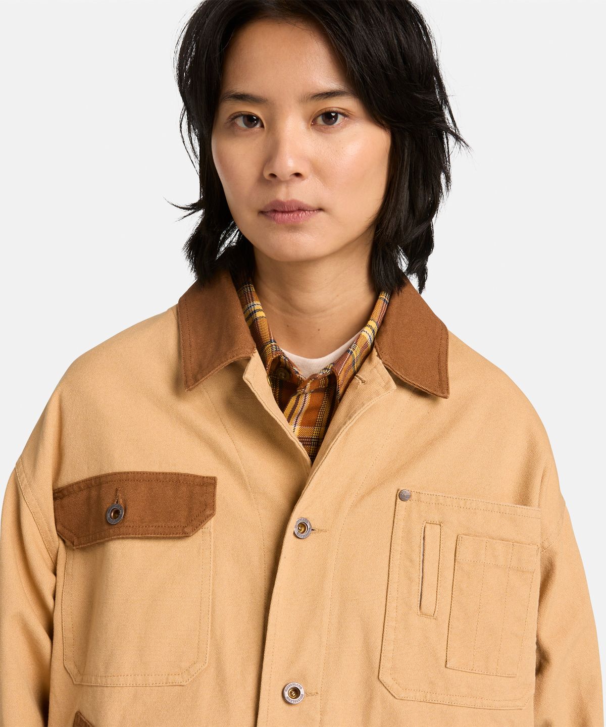 팀버랜드(TIMBERLAND) [Tokyo Design Collective] 코튼 초어 재킷 - 라이트 위트 부츠 / 0YH3C-EH3