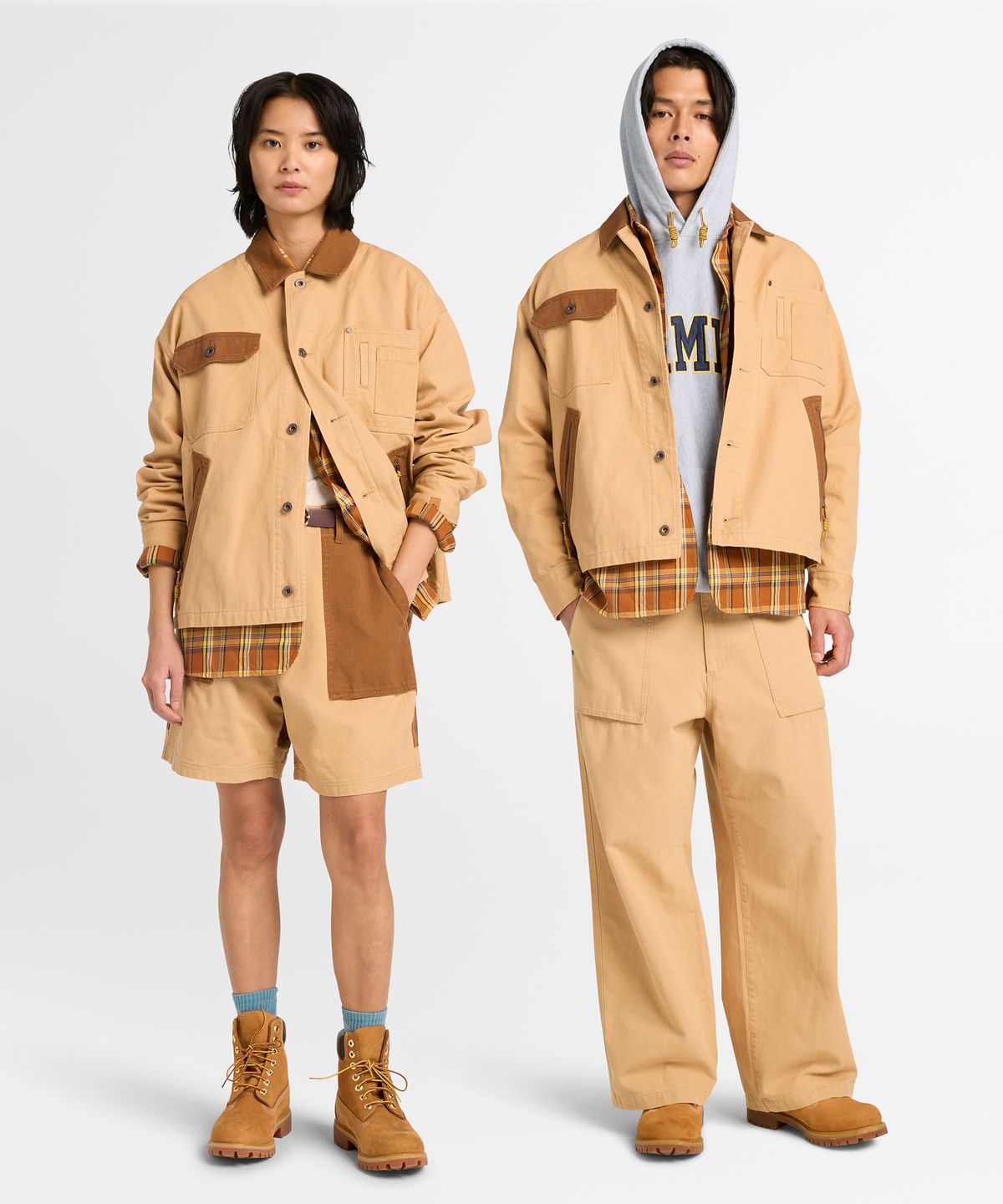 팀버랜드(TIMBERLAND) [Tokyo Design Collective] 코튼 초어 재킷 - 라이트 위트 부츠 / 0YH3C-EH3