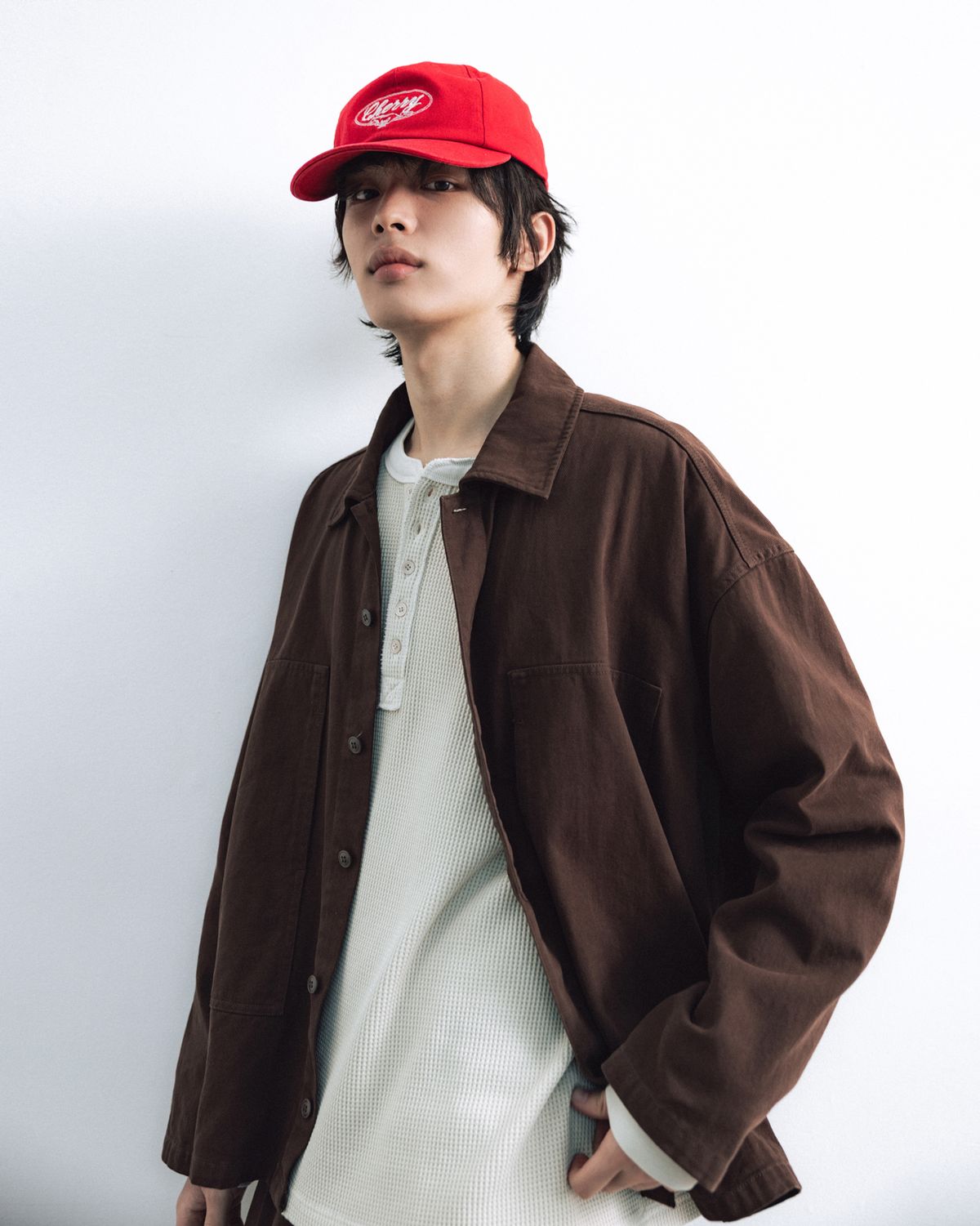 앵글런(ANGLAN) Proper Work Jacket - Brown