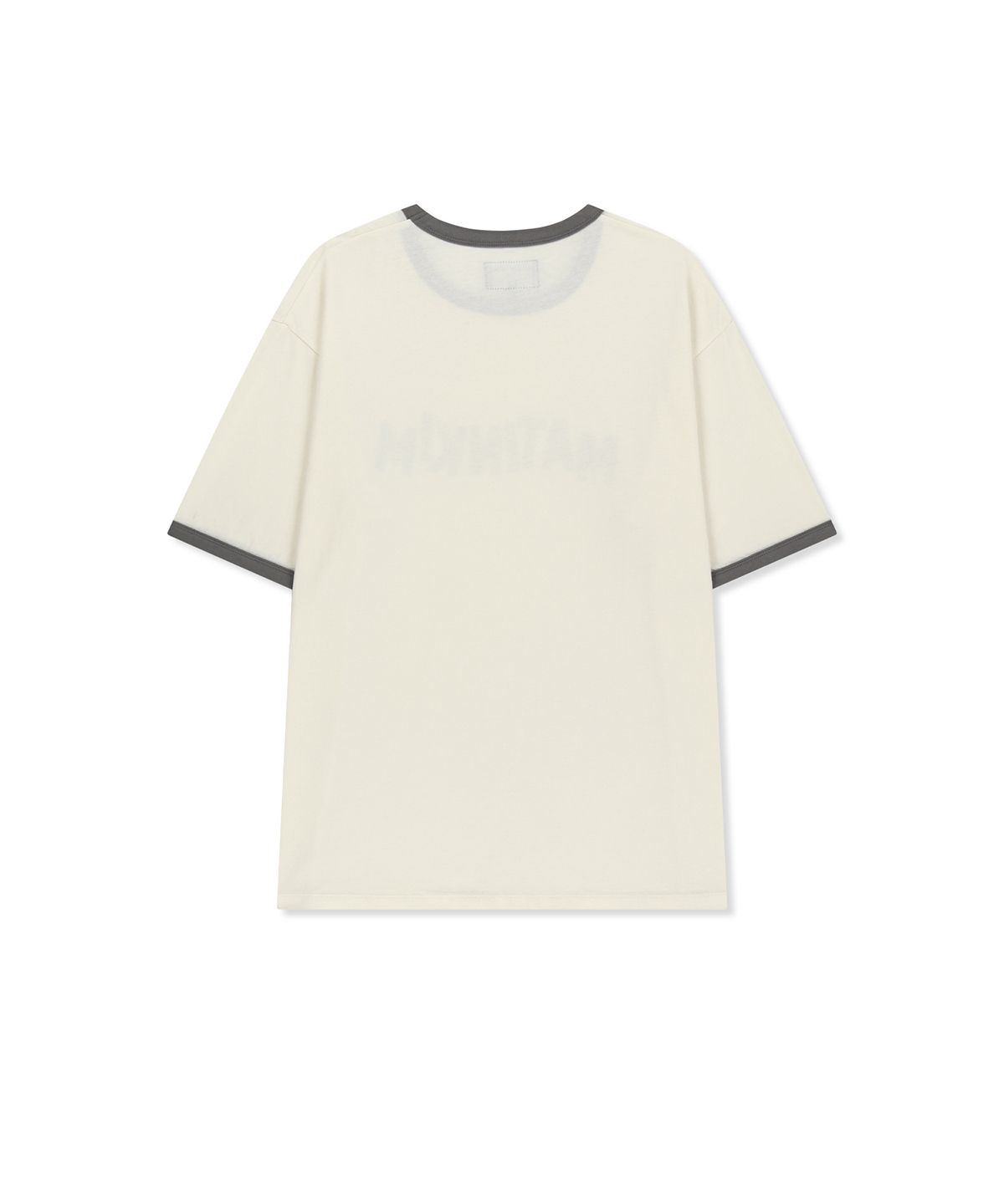 마뗑킴(MATIN KIM) MATIN LOGO RINGER TOP FOR MEN IN CREAM