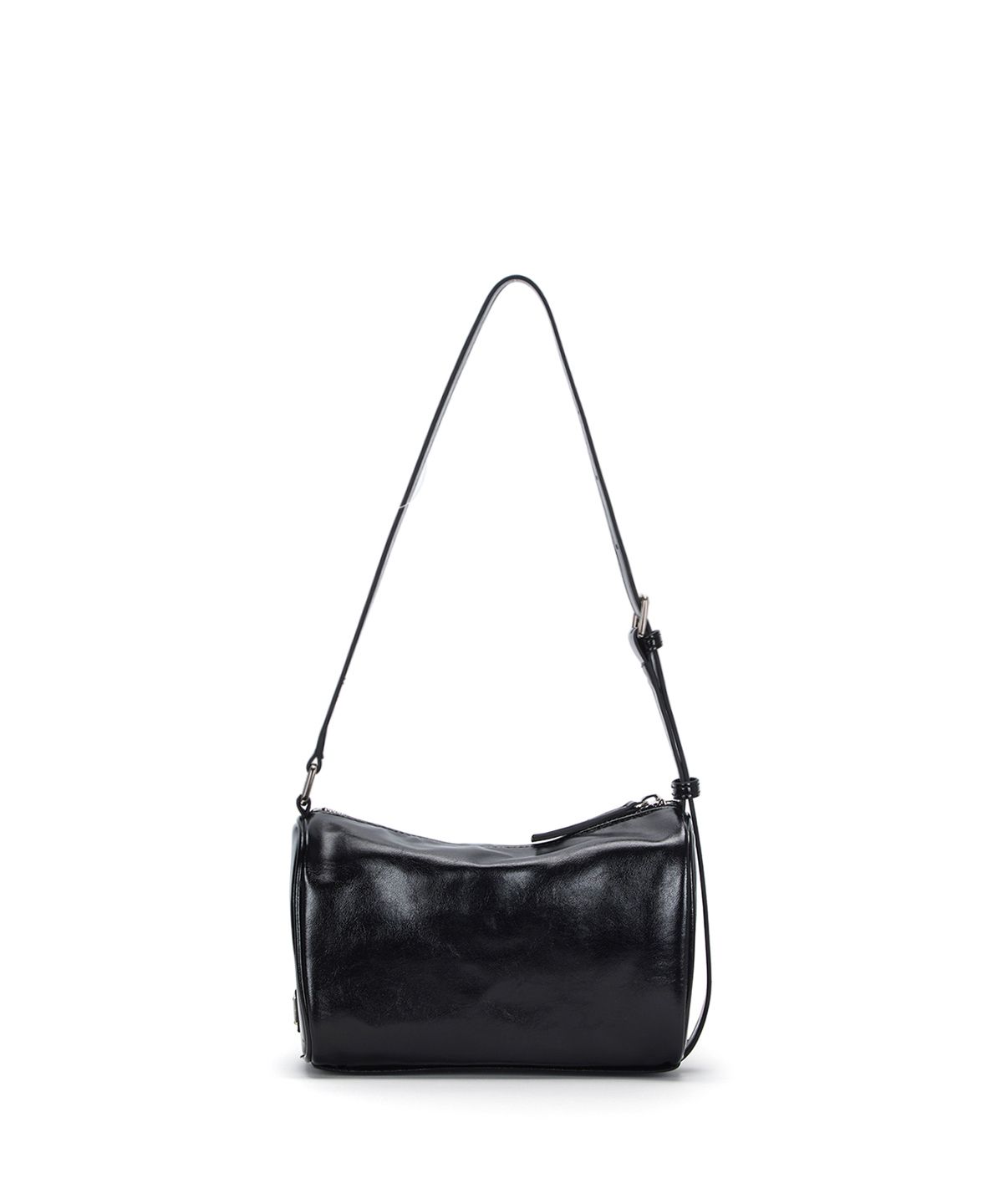 마뗑킴(MATIN KIM) FRONT SHIRRING RIBBON MINI BAG IN BLACK
