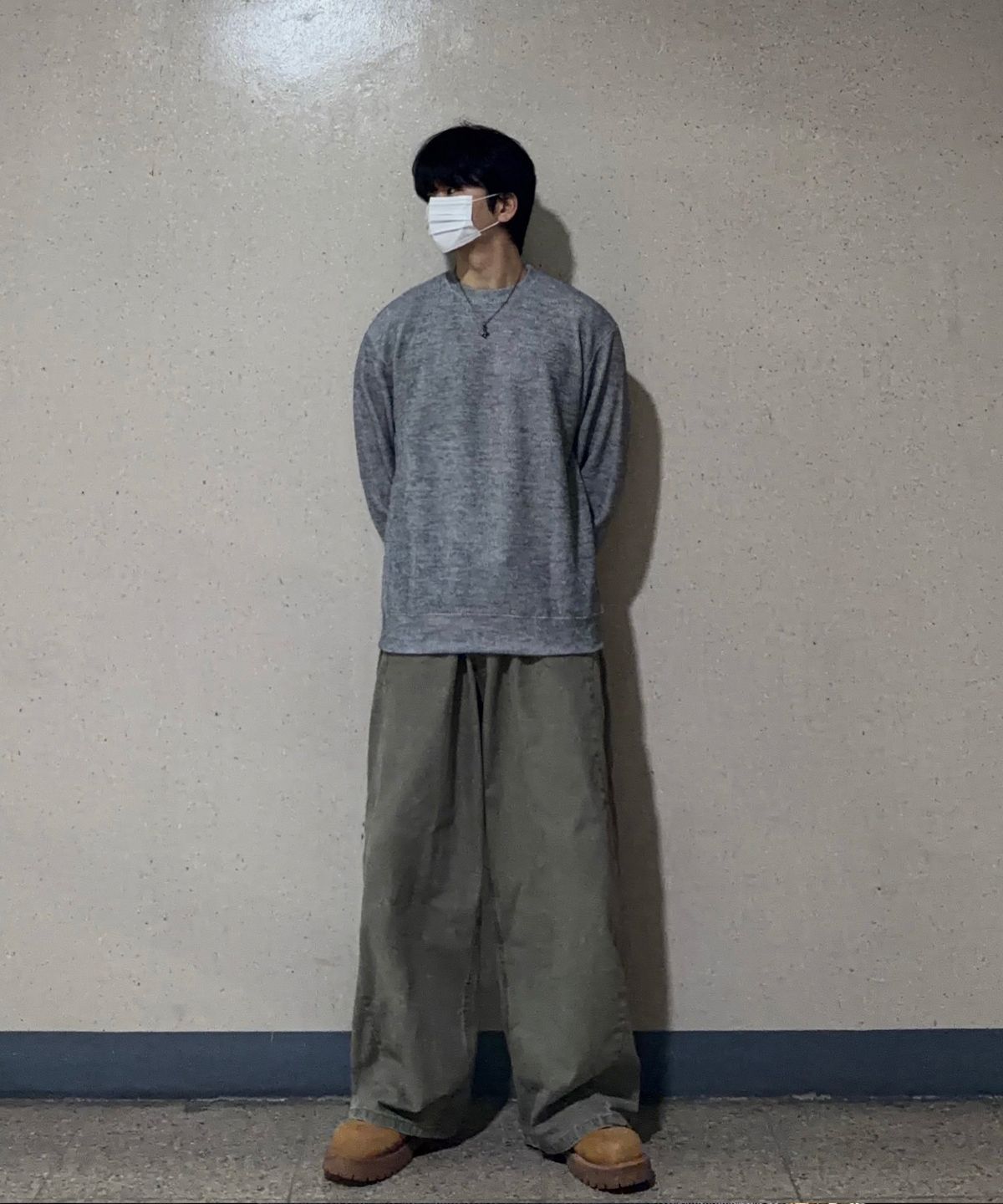폴리그램(POLYGRAM) 리브드 니트 스웨트 셔츠 - 4color