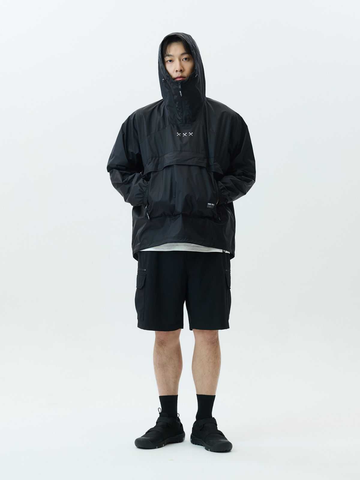 제이미웨스트(JAMIE WEST) 택티컬 패커블 레인자켓 (블랙)