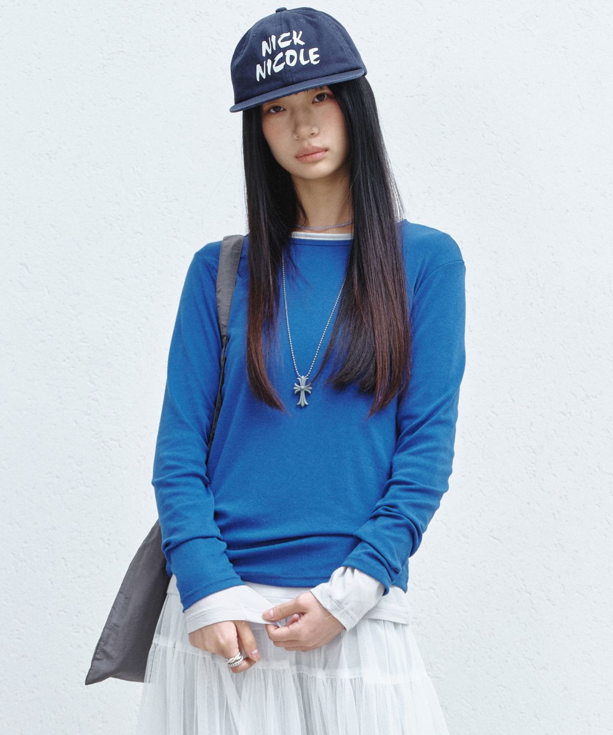 닉앤니콜(NICK&NICOLE) [ESSENTIAL] ESSENTIAL ROUND TOP_BLUE