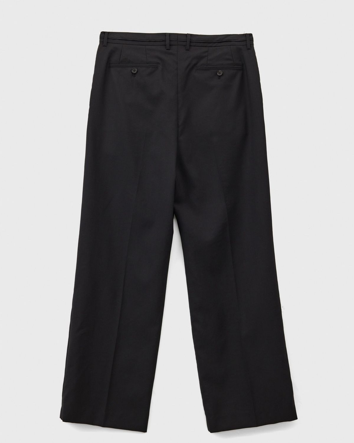유스(YOUTH) Fine Wool Waist Line Pants - Black