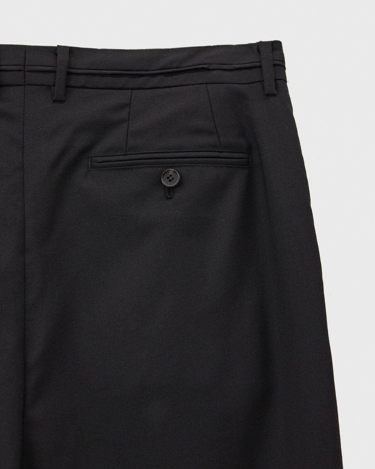 유스(YOUTH) Fine Wool Waist Line Pants - Black