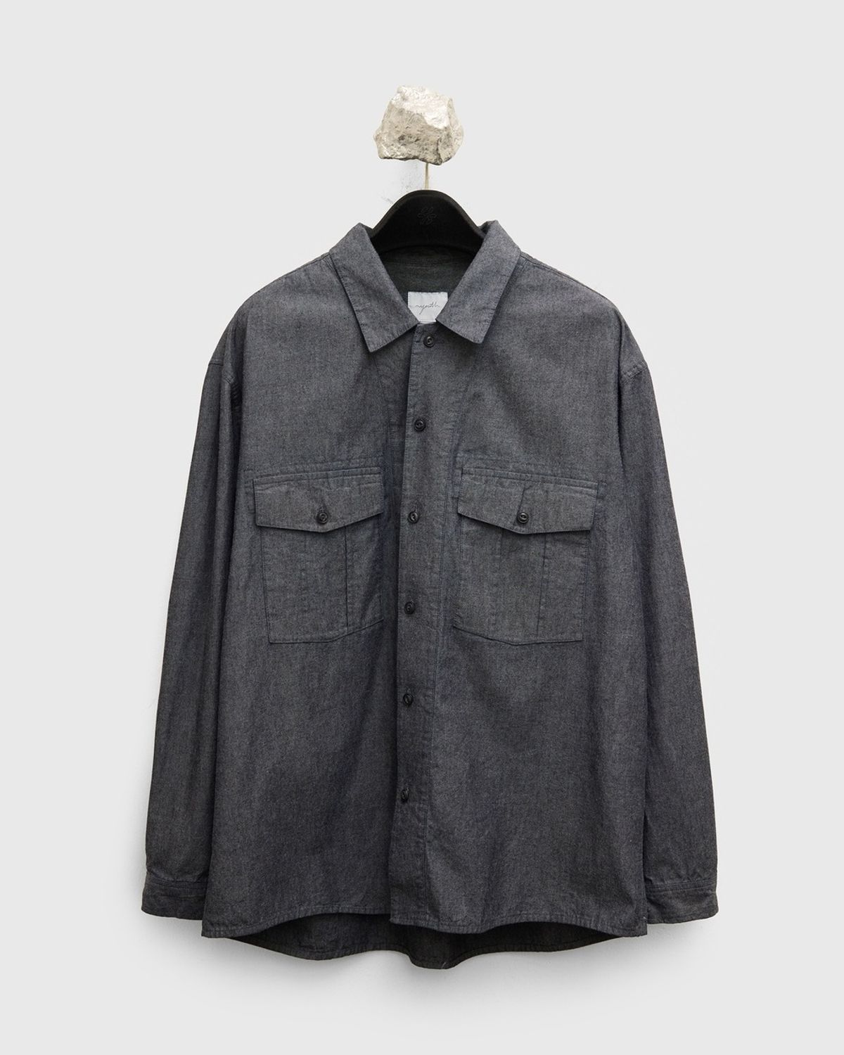 유스(YOUTH) Chambray Work Shirt - Washed Black