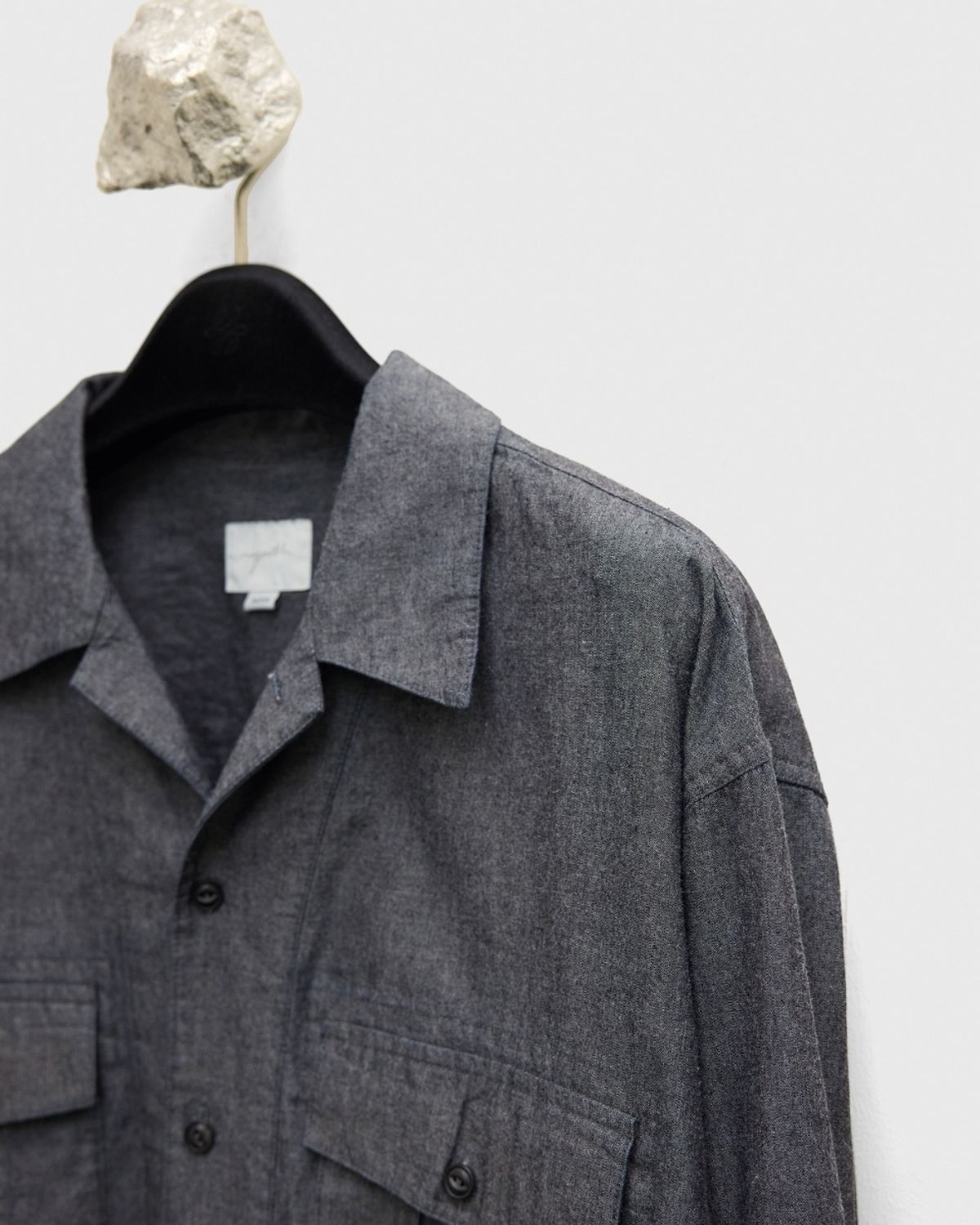 유스(YOUTH) Chambray Work Shirt - Washed Black