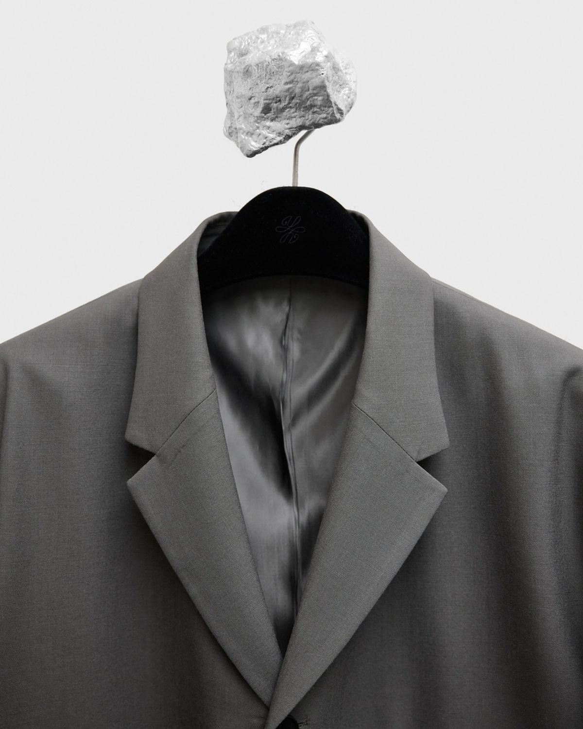 유스(YOUTH) Fine Wool Single Jacket - Khaki Grey