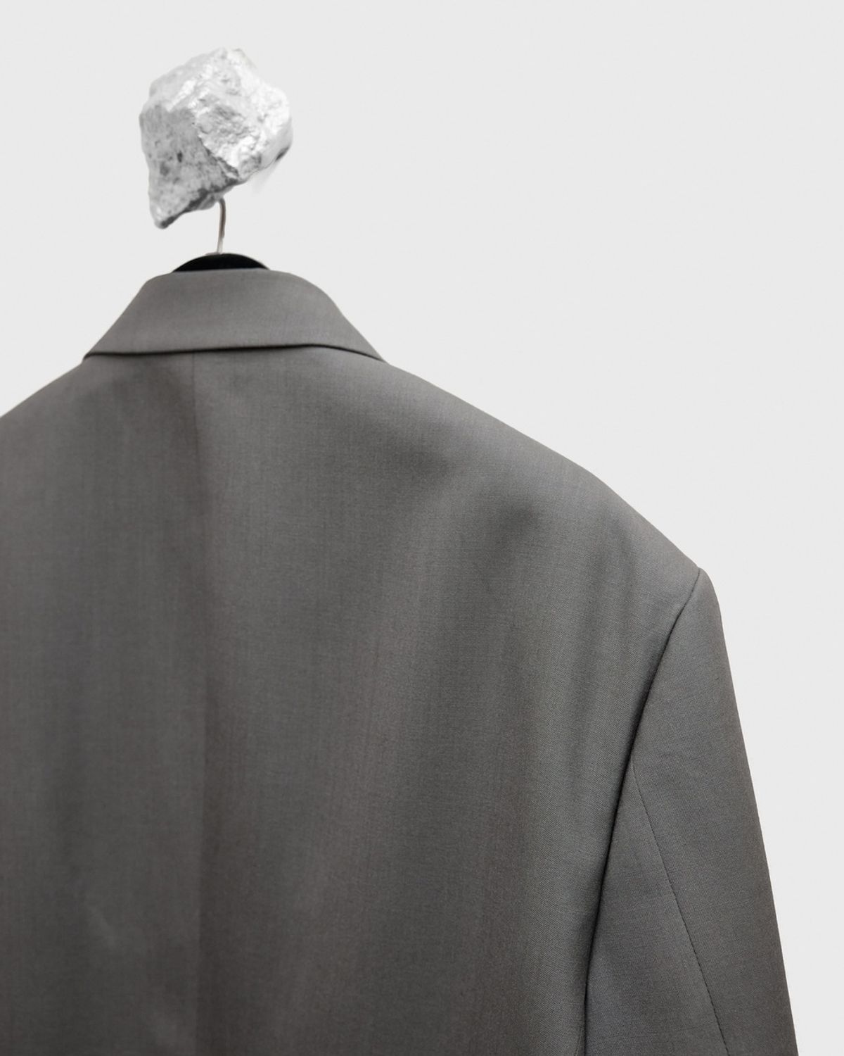 유스(YOUTH) Fine Wool Single Jacket - Khaki Grey
