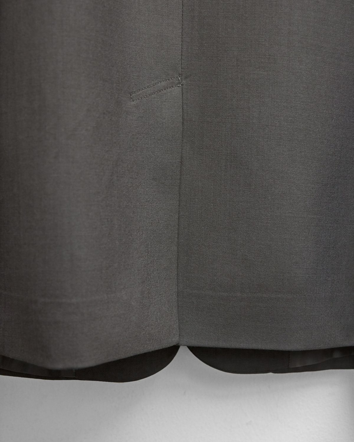 유스(YOUTH) Fine Wool Single Jacket - Khaki Grey