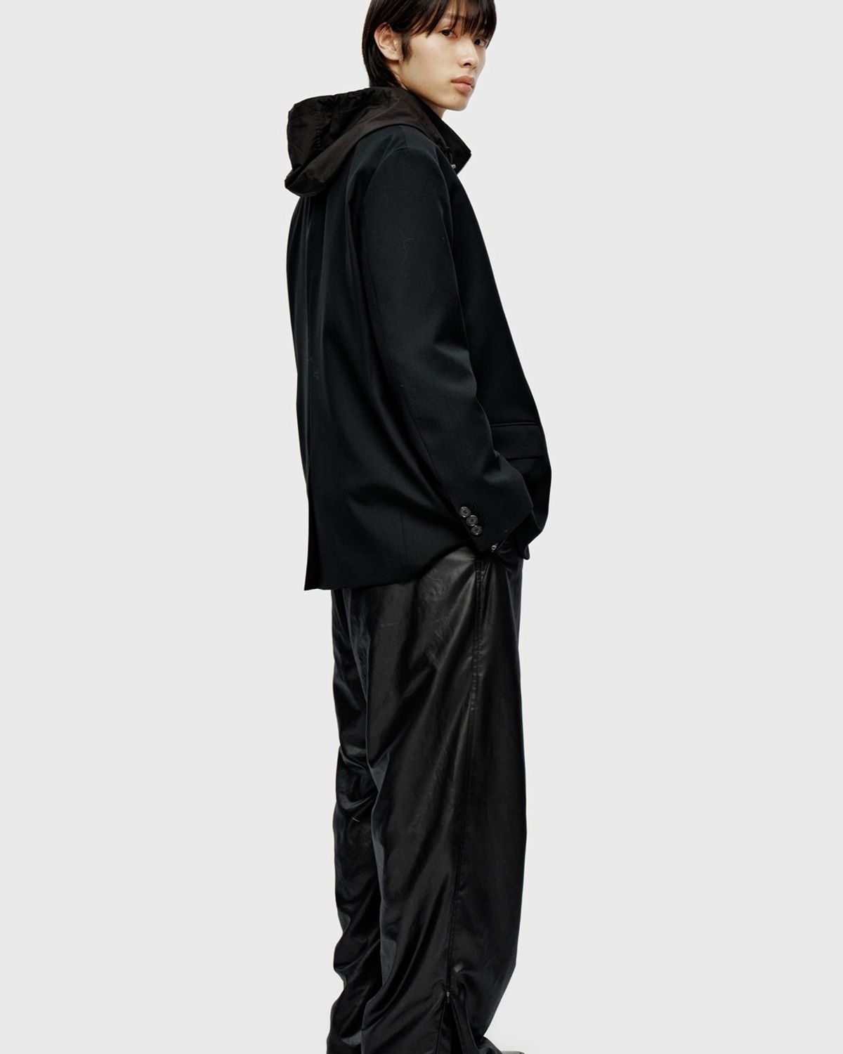 유스(YOUTH) Fine Wool Single Jacket - Black